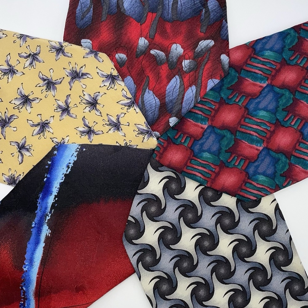 LOT OF 5 Jerry J. Garcia Grateful Dead Neck Ties Silk Collection War Banyan Tree